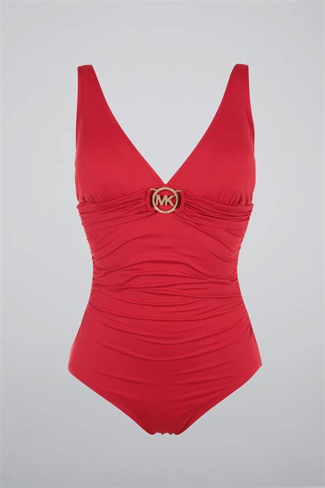 michael kors swimsuit the bay striped red blue|michael kors swimsuit size chart.